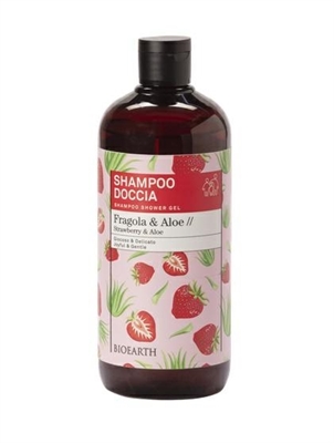 BIOEARTH Family Fragola&Aloe Shampoo Doccia 500 ml