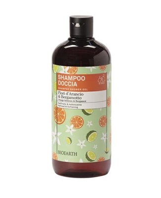 BIOEARTH Family Fior D'Arancio&Bergamotto Shampoo Doccia 500 ml