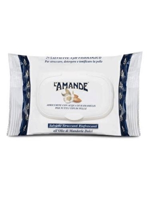 L'AMANDE Marseille Salviette Struccanti Mandorle Dolci 25 pz