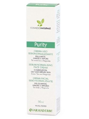 FARMADERBE Purity Crema Viso Sebonormalizzante 50 ml