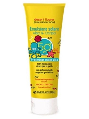 FARMADERBE Desert Flower Emulsione Solare Viso&CorpoSPF50+ 125ml