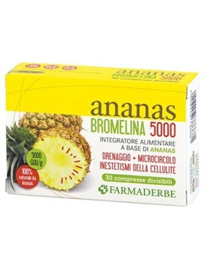 FARMADERBE Ananas Bromelina 5000 30 compresse